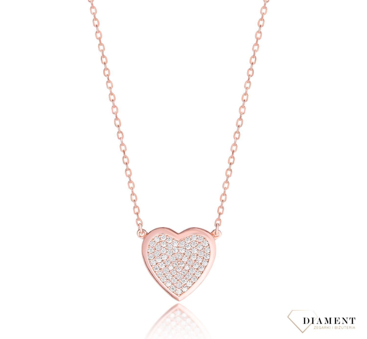 Naszyjnik srebrny serce z białą cyrkonią Dall'Acqua  N BY 161 082.jpg